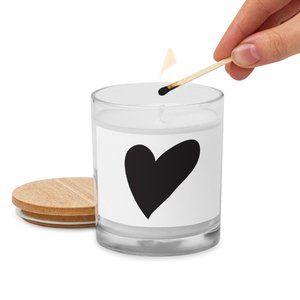 Doomed Love Elegant Glass jar candle (Customizable)